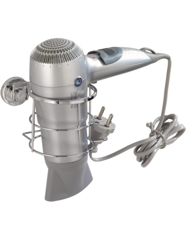 WENKO - soporte para secador de pelo - fijación sin taladrar