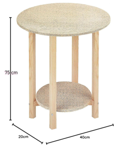 mesa camilla de madera media 40 x 75 2