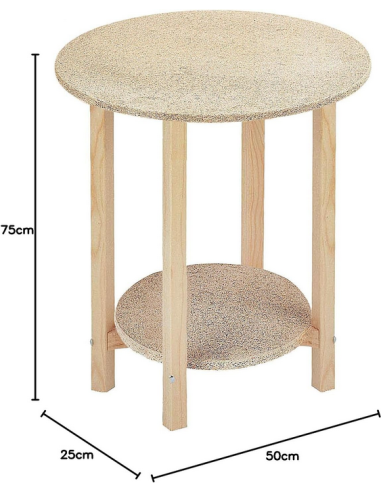 mesa camilla madera pino