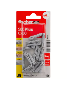Tacos Fischer SX Plus 6x30: Fijación Segura y Versátil