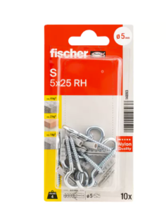 Tacos Fischer S 5: El Clásico de la Fijación en Hormigón y Mampostería