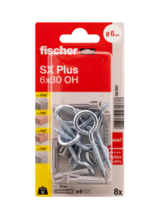 Fischer SX Plus 6x30 HC: Ideal para Fijaciones en Materiales Huecos