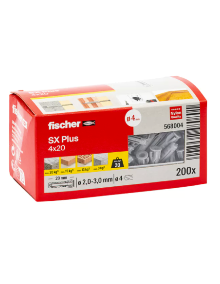 Fischer SX Plus 4x20: La Solución Versátil para Tus Fijaciones