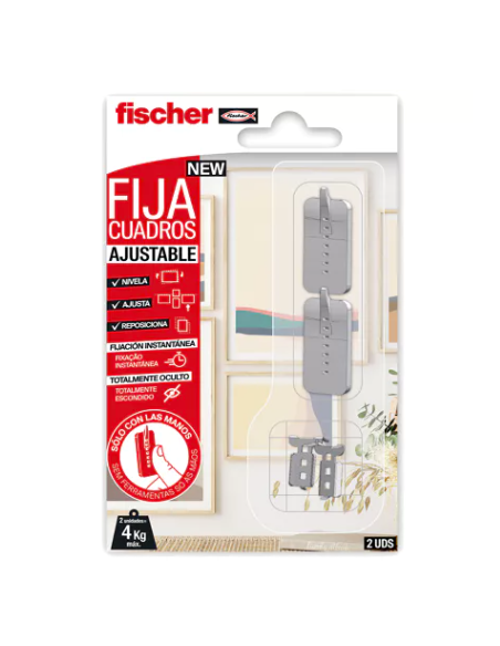Cuelga tus cuadros sin dañar la pared con Fischer