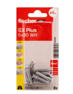 Fischer SX Plus 6x30 con Alcayata: Fijación rápida y segura