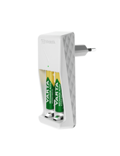 Varta: Mini Cargador + 2 Pilas Recargables AAA 2