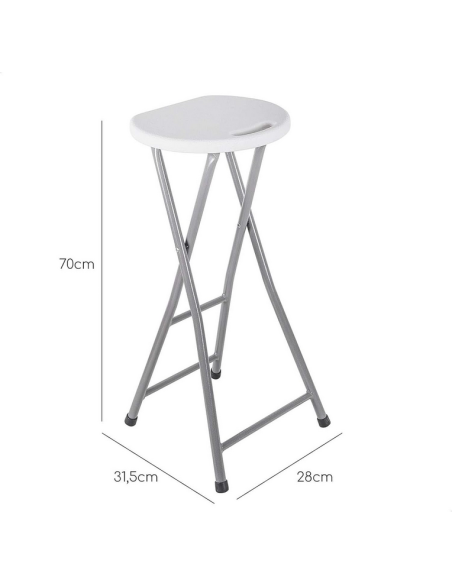 taburete plegable 70 cm alto