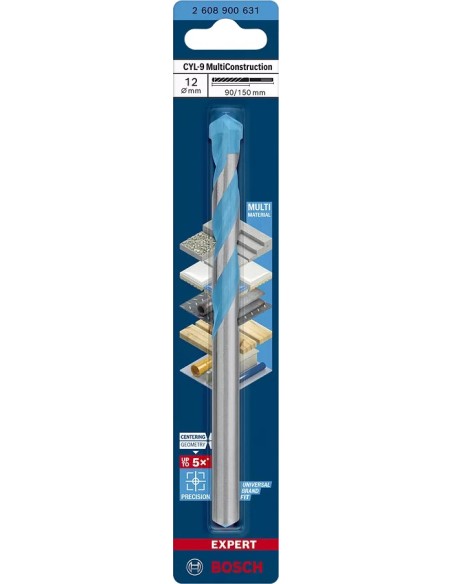Broca Multiuso Bosch CYL-9 12x150mm: Perforación Versátil