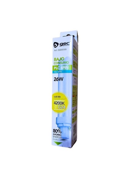 GSC Lámpara Bajo Consumo 26W G24q-3/4 - 1716 Lúmenes, Luz Día 4200K