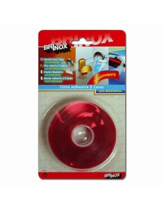 Cinta adhesiva de doble cara transparente alta resistencia Brinox B62110H en blister de 19 mm x 5 m 2