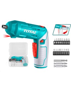 Atornillador TOTAL 4V: Pequeño, Potente y Perfecto para Bricolaje