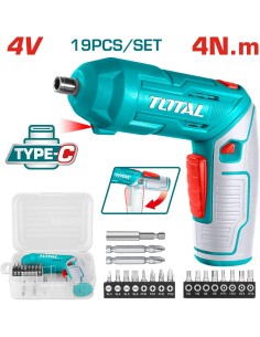 Atornillador TOTAL 4V: Pequeño, Potente y Perfecto para Bricolaje 2