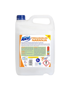 Fregasuelos Asevi Naranja 5L - Formato Ahorro Profesional