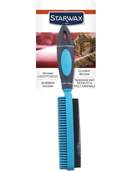 STARWAX Cepillo De Goma Para Textiles - Perfecto Para Pelos De Mascota