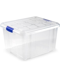 Caja de almacenaje transparente 25L