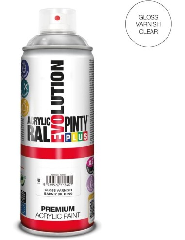 Pinty Color Spray Transparente Brillante 400 ml| Evolution BR. B199