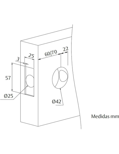 Tesa - Juego De Manillas BARCELONA cromo mate 3B05U0CM