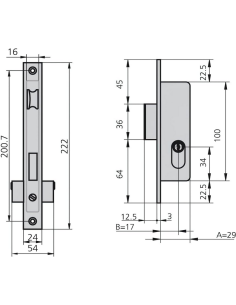 CVL - Cerradura 1975a/5 carpintería metálica 2
