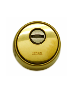 MICEL Escudo de Seguridad ES01 63 MM Latón Satinado - Protección