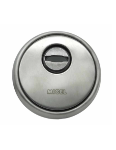 MICEL Escudo de Seguridad ES01 63 MM Níquel Satinado - Protección Refo