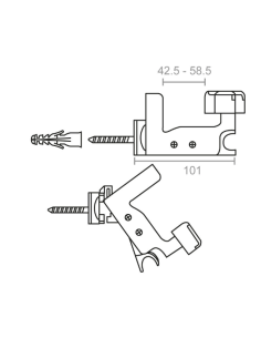 MICEL Retenedor de Ventana Clip Negro - Fijación Segura y Resistente 2