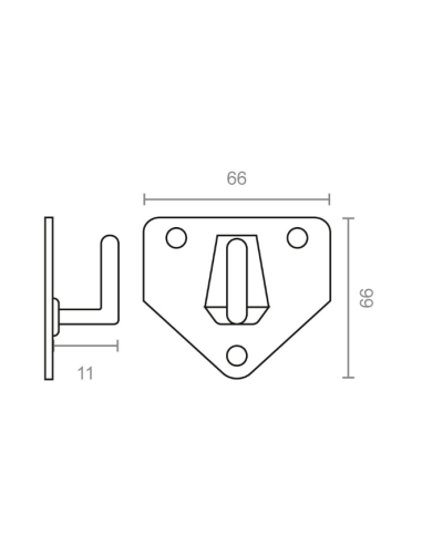 MICEL Placa Colgador para Extintor CG14 - Sujeción Segura y Resistente