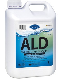 Botella de Tamar Algicida Larga Duración 5L, antialgas no espumante para piscinas.