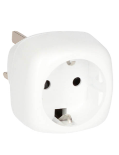 GSC Adaptador de Enchufe Inglés a Europeo - Seguro y Fácil de Usar