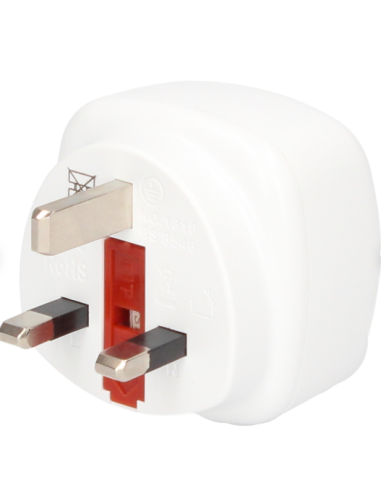 GSC Adaptador de Enchufe Inglés a Europeo - Seguro y Fácil de Usar