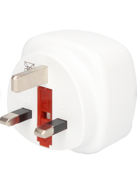 GSC Adaptador de Enchufe Inglés a Europeo - Seguro y Fácil de Usar