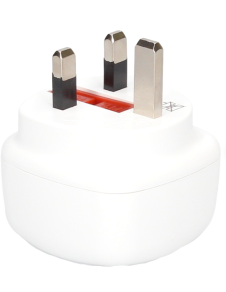 GSC Adaptador de Enchufe Inglés a Europeo - Seguro y Fácil de Usar