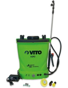 Pulverizador eléctrico VITO 16L batería de litio 12V/6Ah para jardín