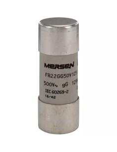 Fusible Mersen GG 63A 690V FR22GG69V63 vista frontal
