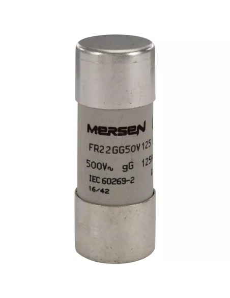 Fusible Mersen GG 63A 690V FR22GG69V63 vista frontal