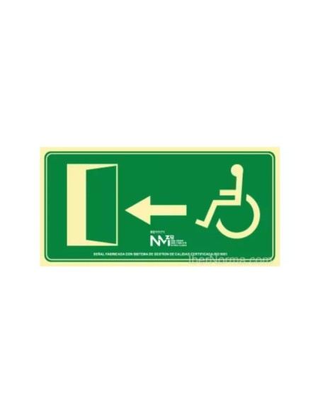 Señal accesibilidad para personas con movilidad reducida.