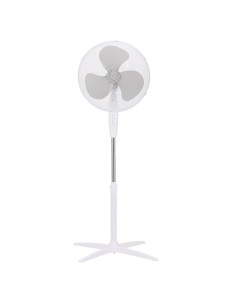 GSC Ventilador de Pie Nametil 43CM 45W Blanco - Frescor Silencioso