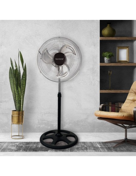 GSC Ventilador Metálico de Pie Sandi 50CM 70W - Alta Potencia