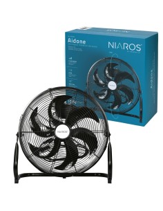 GSC - Ventilador Metálico De Suelo Aidone Negro 51CM 90W - 300030005 2