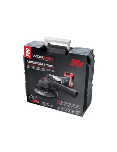Amoladora WORGRIP 115MM 20V con batería | Modelo 48229