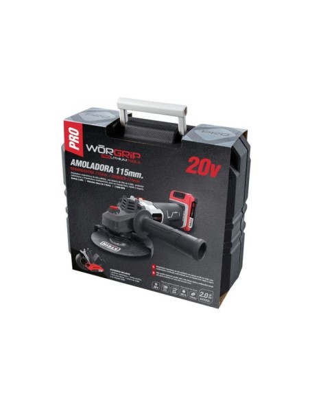 Amoladora WORGRIP 115MM 20V con batería | Modelo 48229