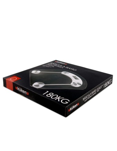 Báscula Digital KUKEN de Cristal 180KG | Modelo 33655