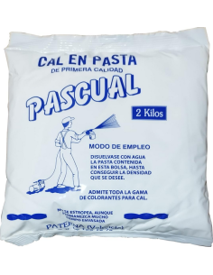 Cal en Pasta CALES PASCUAL 2 kg | Artesanal Natural para Morteros y Revocos