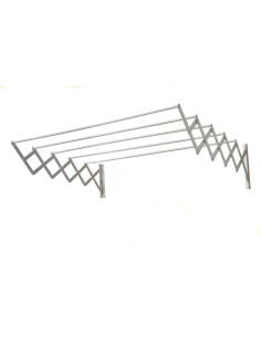 Cuncial - tendedero aluminio pared extensible 1.20 metros