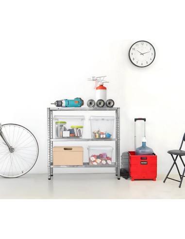 7HOUSE Estantería Metálica SteelSmart 3 Baldas 70x30x70CM