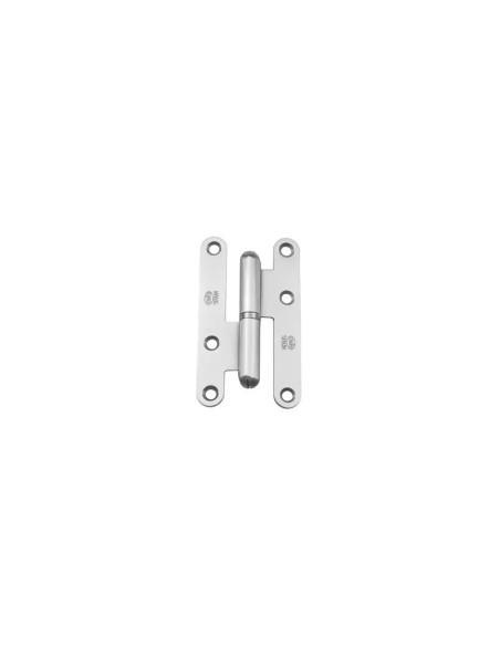Pernio AMIG 405C-9.5 izquierda canto redondo cromo mate.