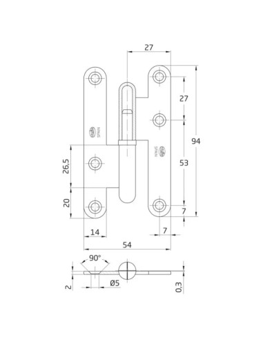 Medidas Pernio Izquierda Canto Redondo