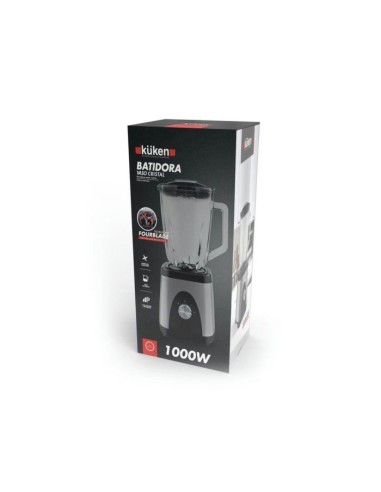 ALFA DYSER Batidora Vaso Cristal 1000W 1,5L