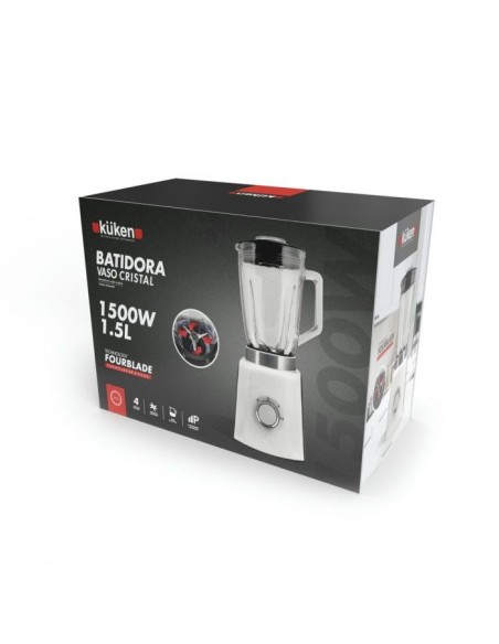 ALFA DYSER Batidora Vaso Cristal 1500W 1,5L