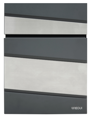 Buzón ARREGUI Flysch Antracita e Inox E6925