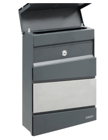 Buzón ARREGUI Flysch Antracita e Inox E6925